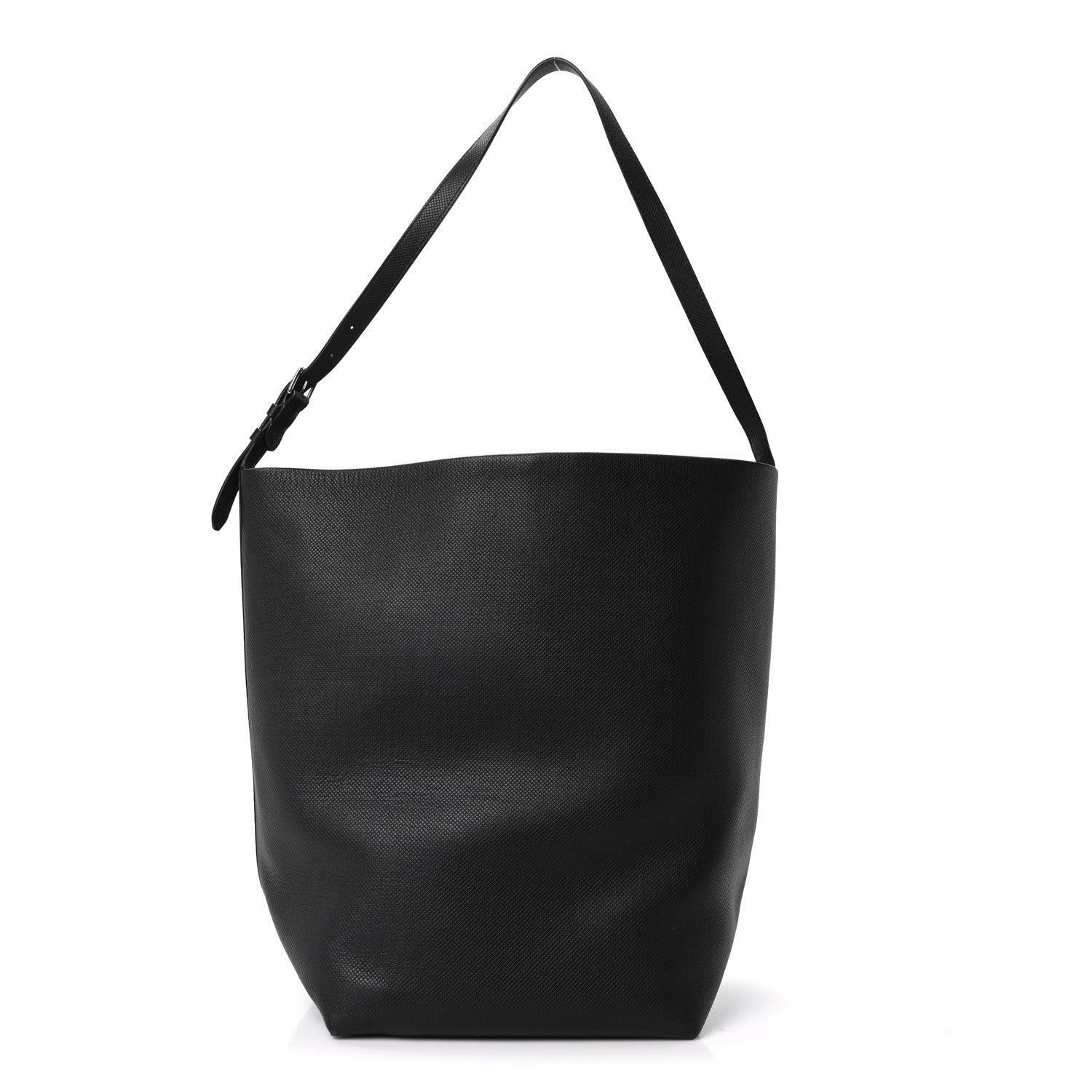 Grained Calfskin Large N/S Park Tote Black