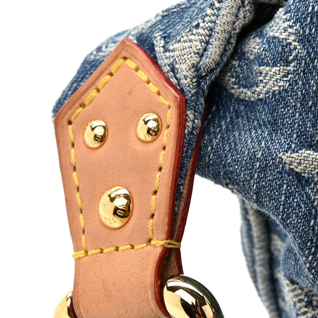 Monogram Denim High Rise Bumbag Blue