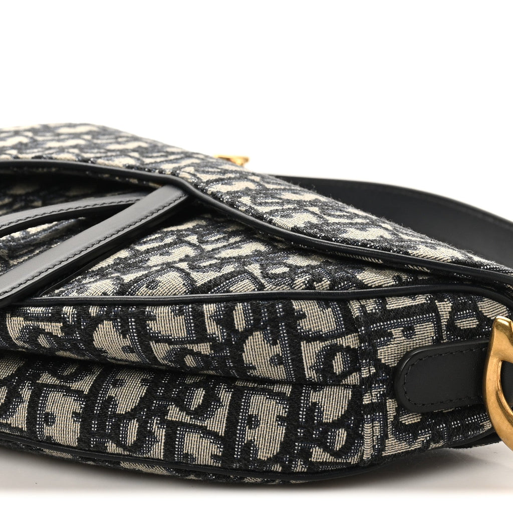 Oblique Saddle Bag Blue