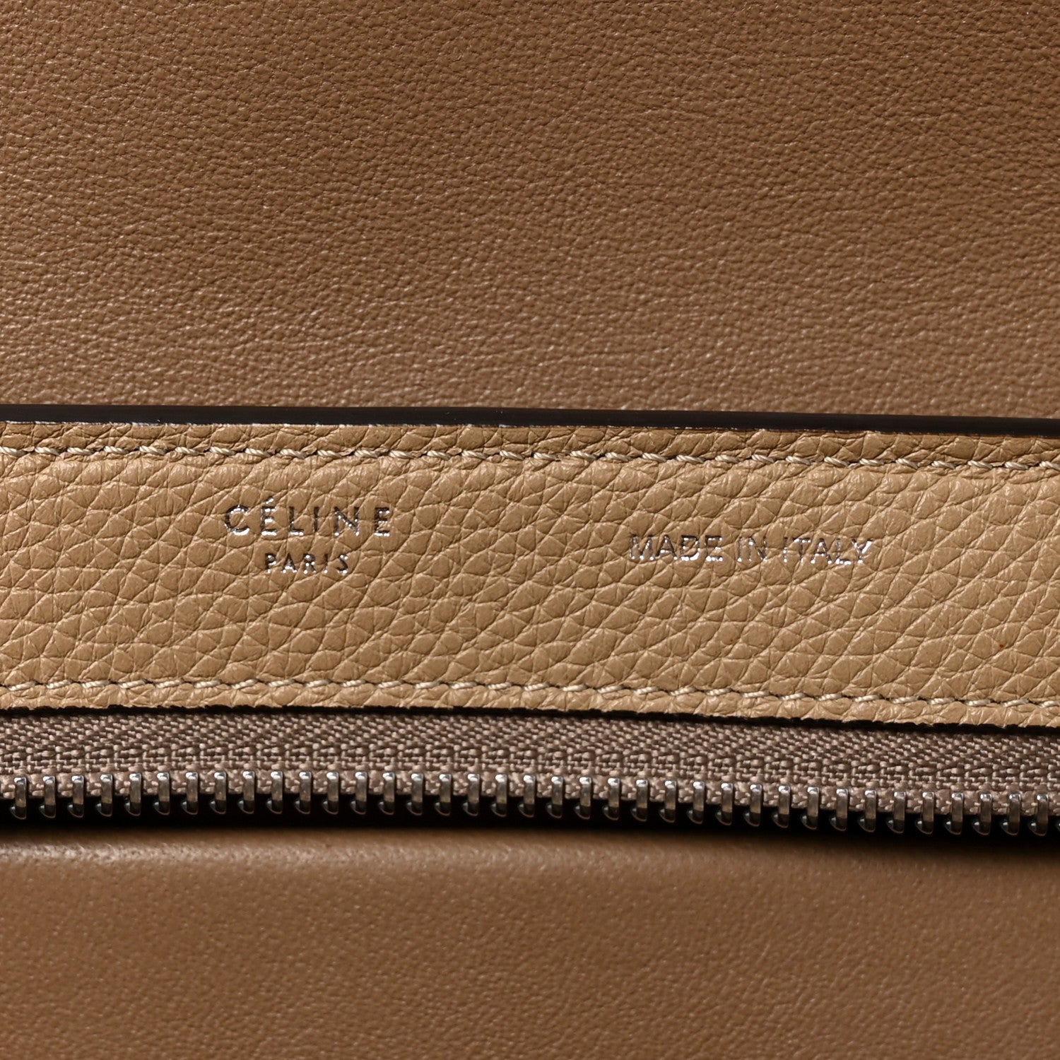 Drummed Calfskin Suede Medium Trapeze Dune