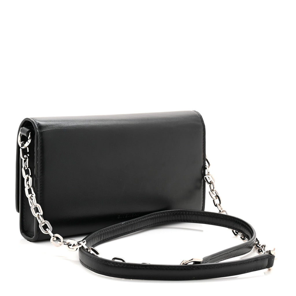 Box Calfskin 4G Wallet on Chain Black
