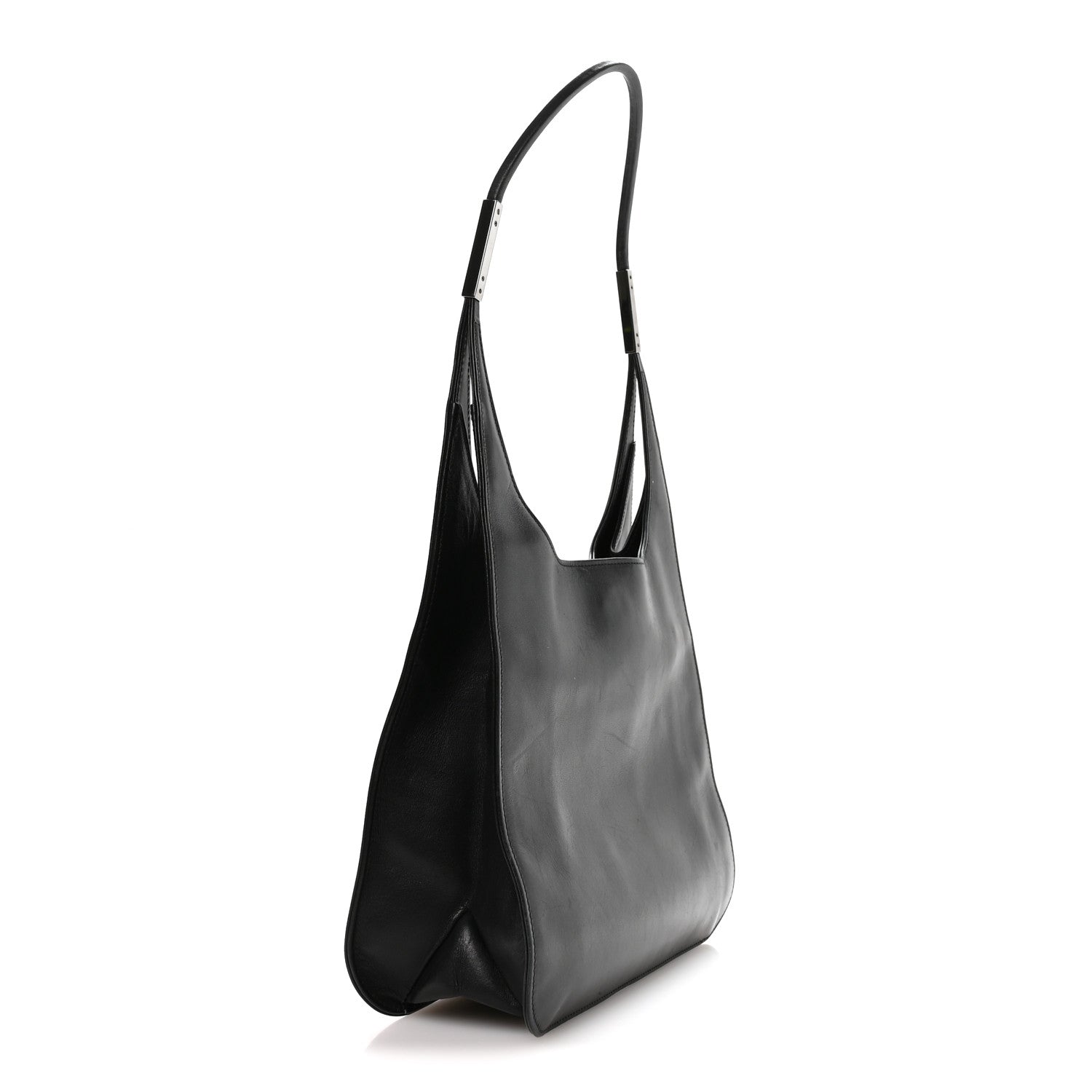 Calfskin Hobo Bag Black