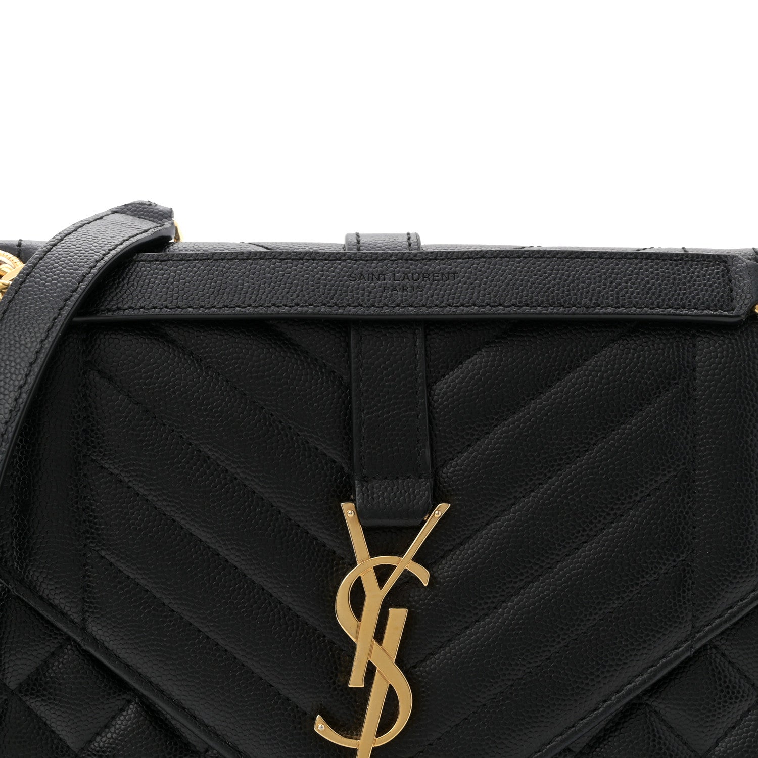 Grain De Poudre Textured Mixed Matelasse Triquilt Medium Monogram Satchel Black