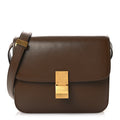 Box Calfskin Teen Classic Box Flap Bag Camel