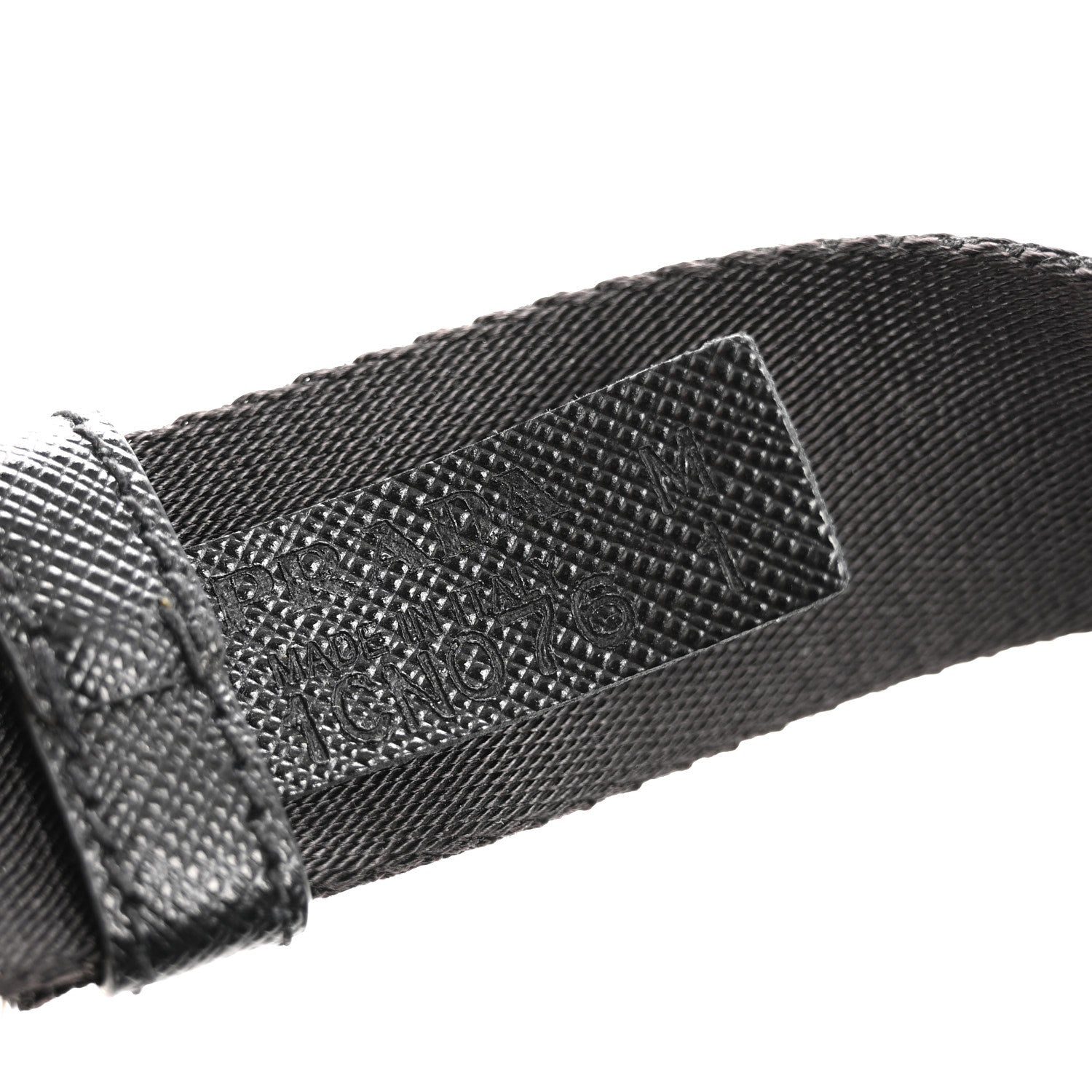 Re-Nylon Belt With Square Pouch Black
