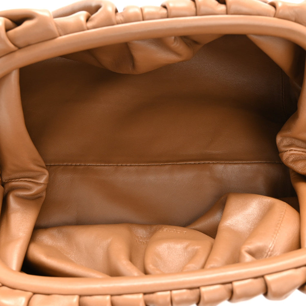 Smooth Butter Calf The Pouch Oversized Clutch Cammello