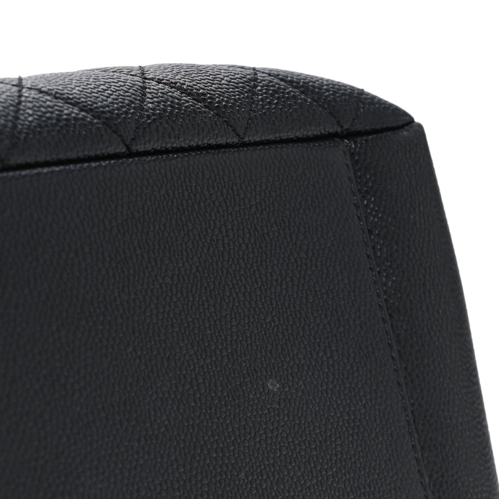 Caviar Quilted Grand Shopping Tote GST Black