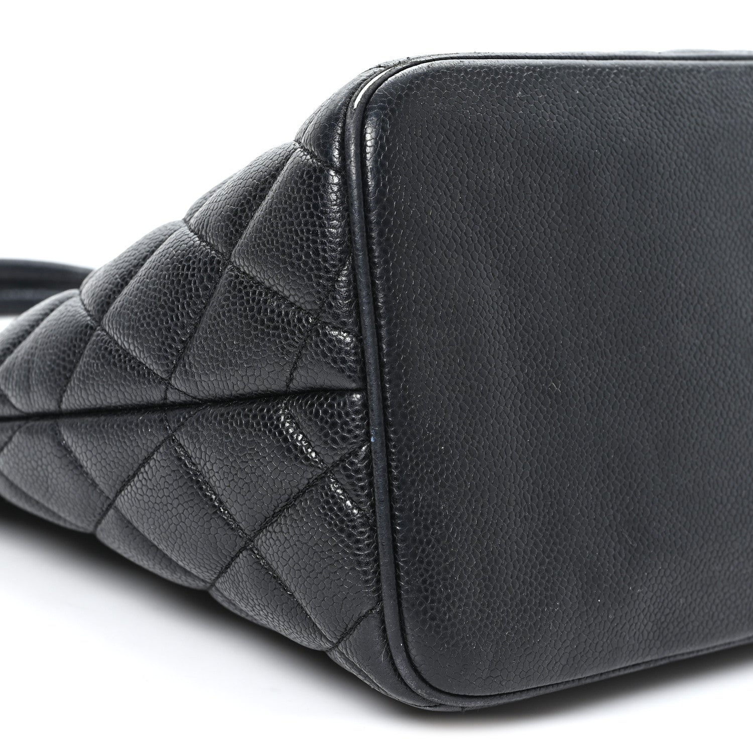 Caviar Quilted Medallion Tote Black