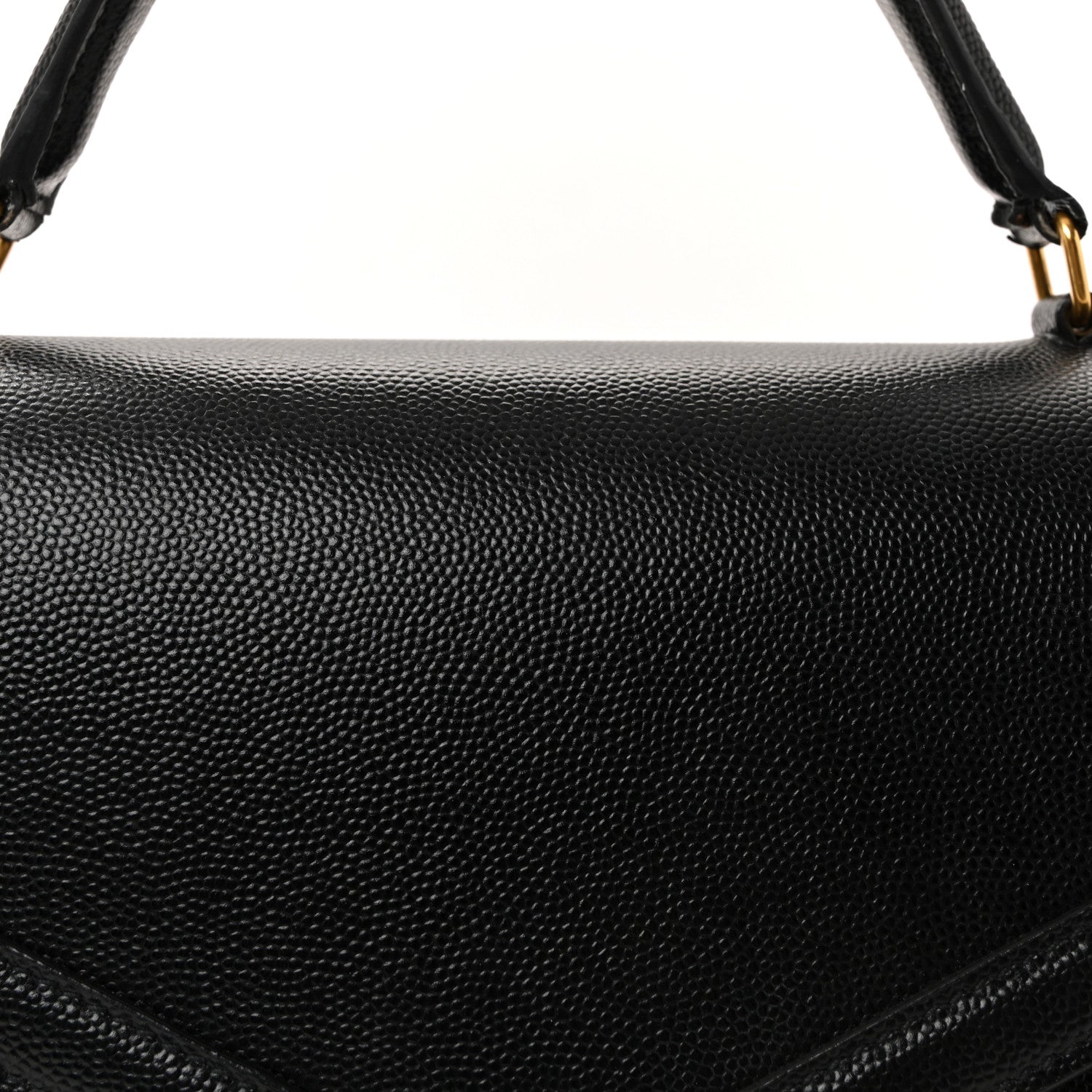 Grain de Poudre Medium Classic Monogram Cassandra Top Handle Black Rouge Legion