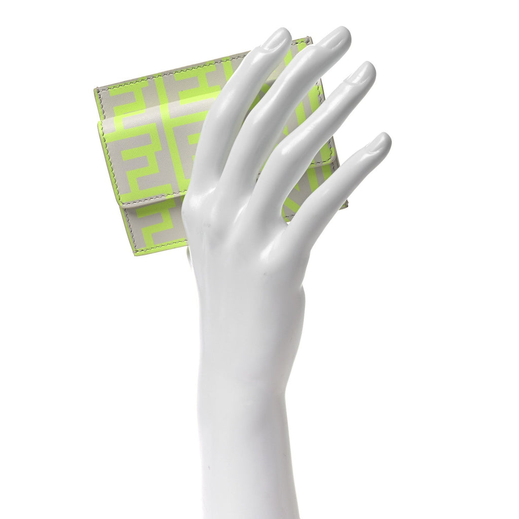 X MARC JACOBS Nappa Vitello King Logo Print holder White