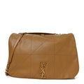 Lambskin Matelasse Monogram Large Jamie 4.3 Tabac Brown