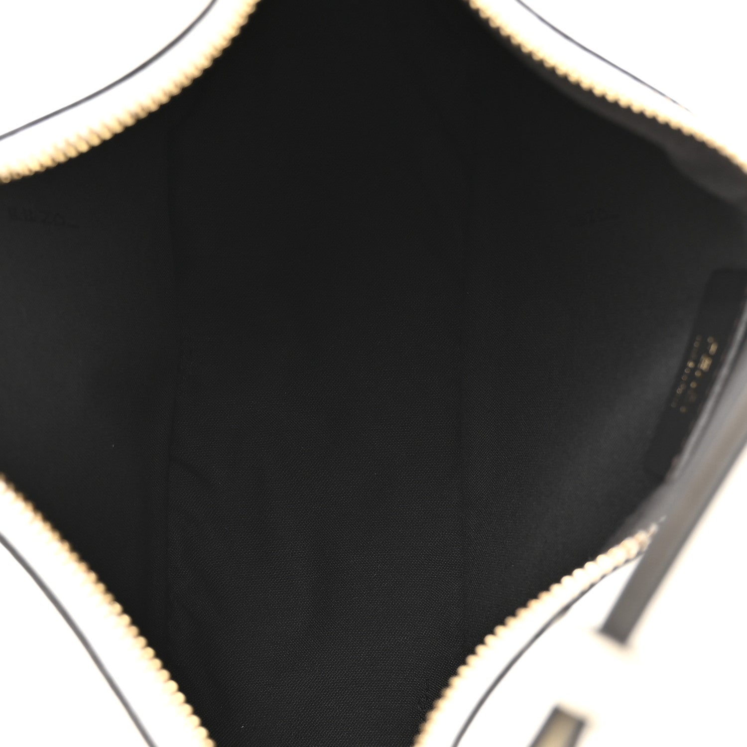 Vitello Grace Matte Small Fendigraphy Hobo Bag White Ice
