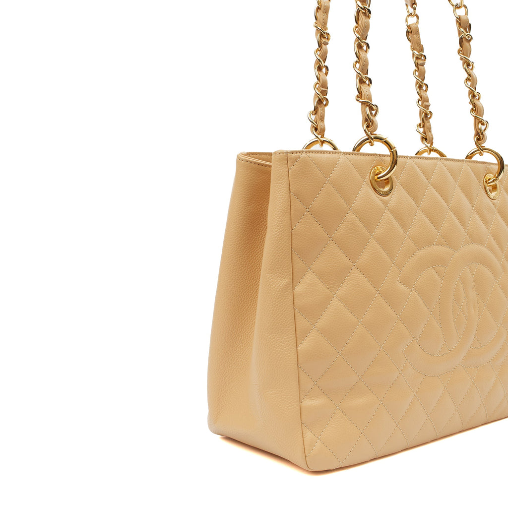 Chanel Tote Grand Shopping Tote in Neutral, Leather