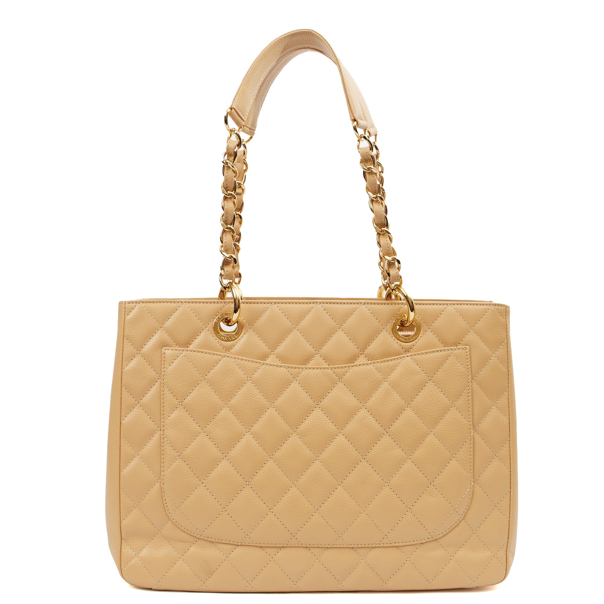 Chanel Tote Grand Shopping Tote in Neutral, Leather
