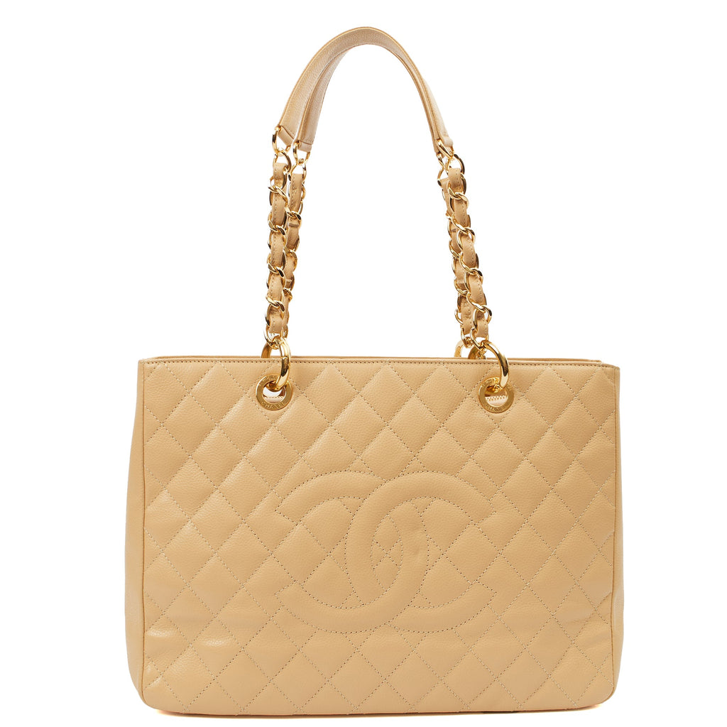 Chanel Tote Grand Shopping Tote in Neutral, Leather