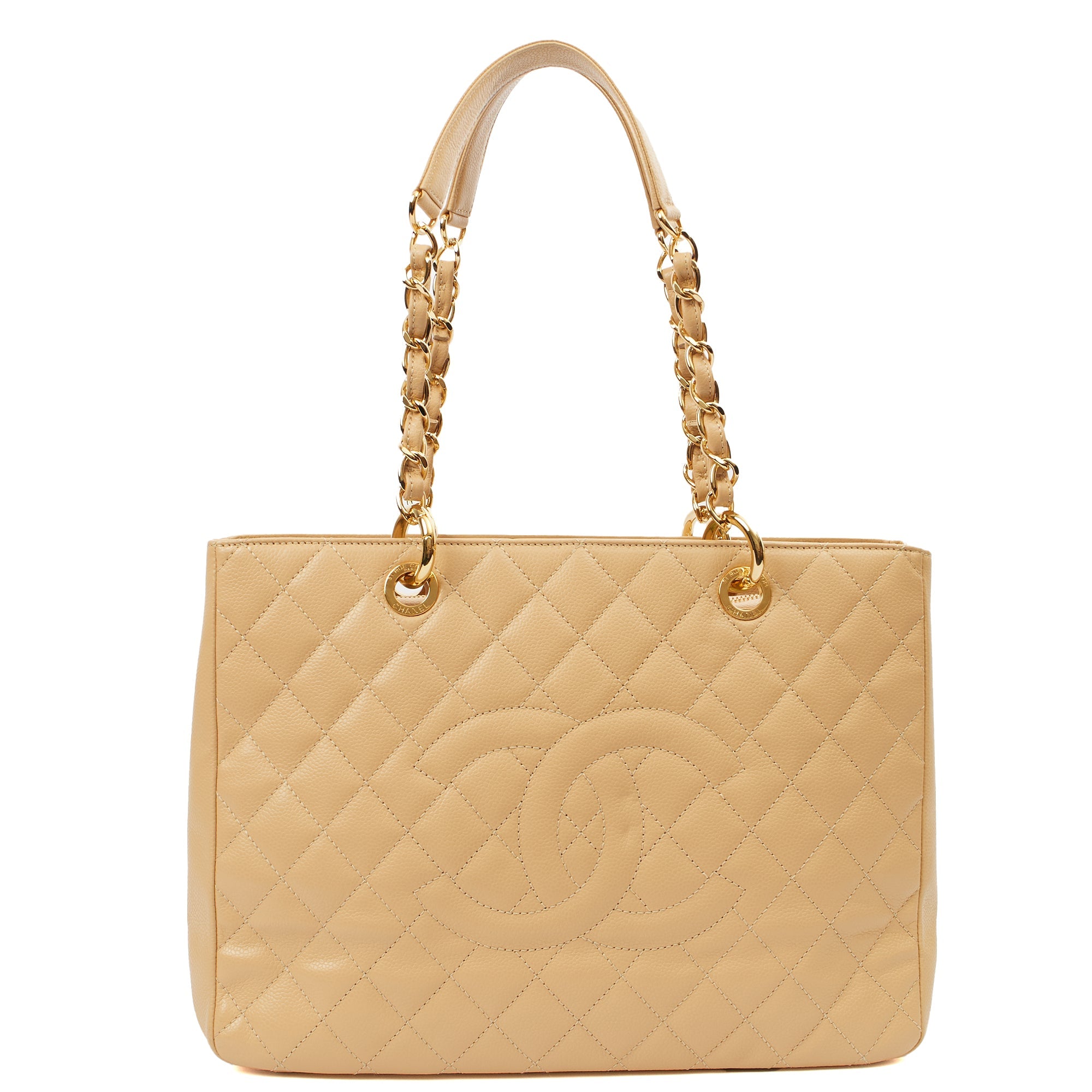 Chanel Tote Grand Shopping Tote in Neutral, Leather