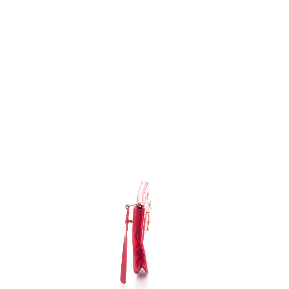 Alexander McQueen Clutch Wristlet in Print, Patent Leather