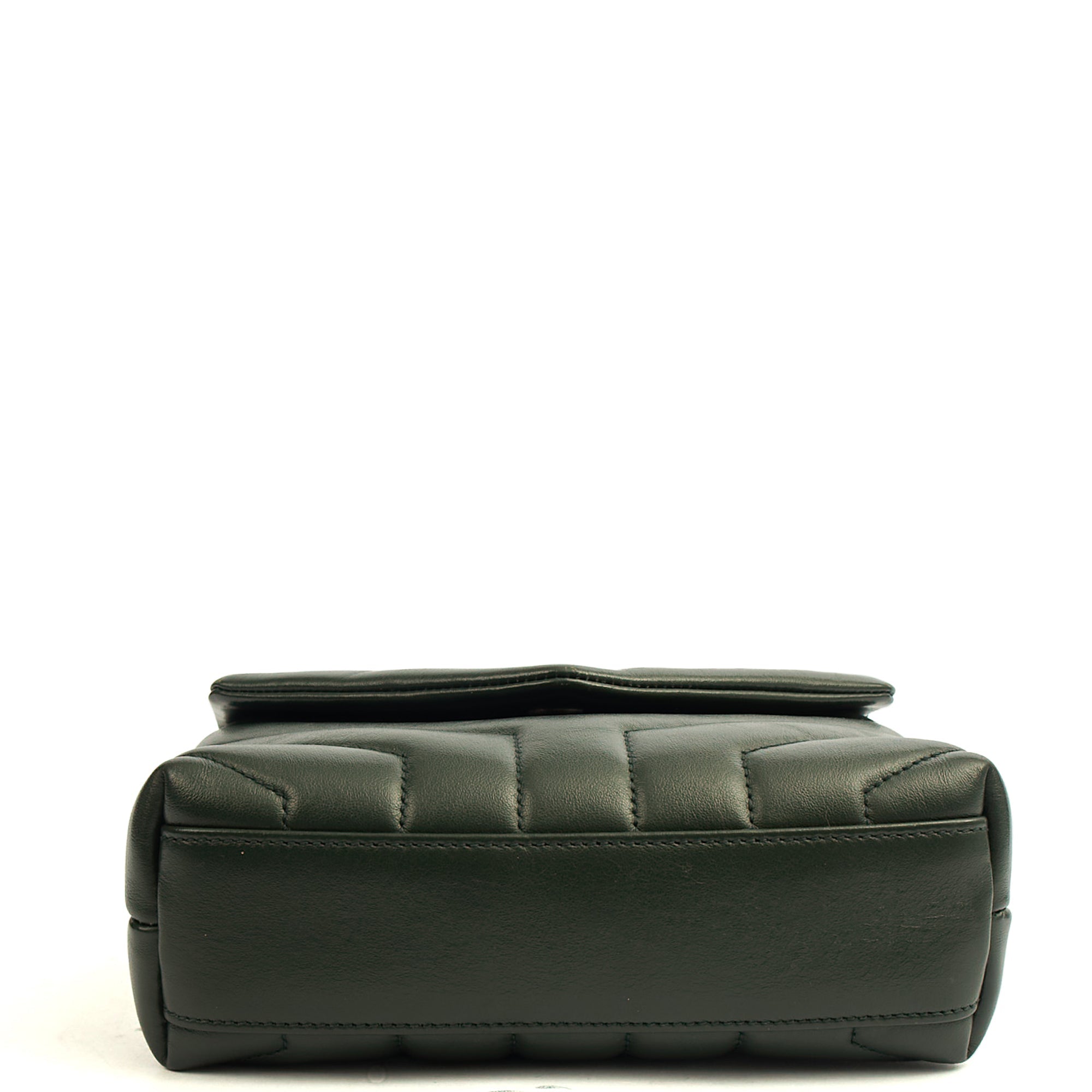 Saint Laurent Cross Body LouLou - Toy in Dark Green, Calfskin Leather