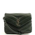 Saint Laurent Cross Body LouLou - Toy in Dark Green, Calfskin Leather