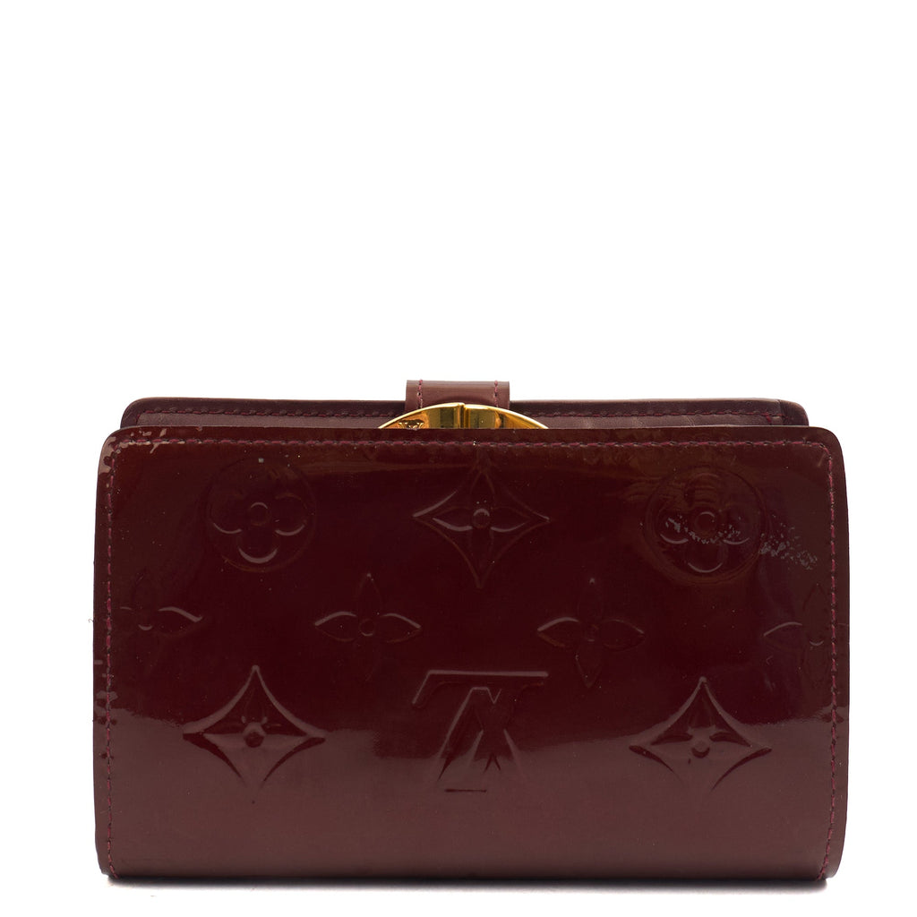 Louis Vuitton Wallet French Purse Wallet in Red, Vernis