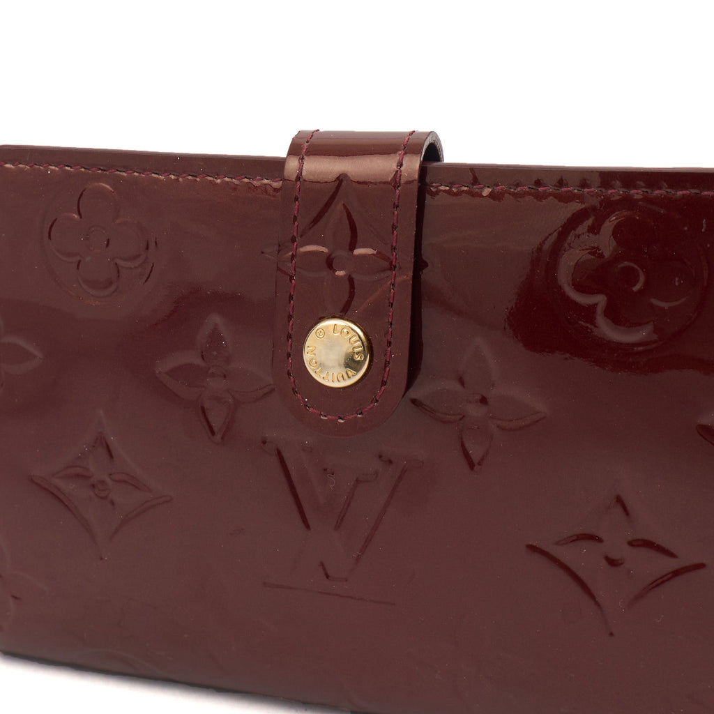 Louis Vuitton Wallet French Purse Wallet in Red, Vernis