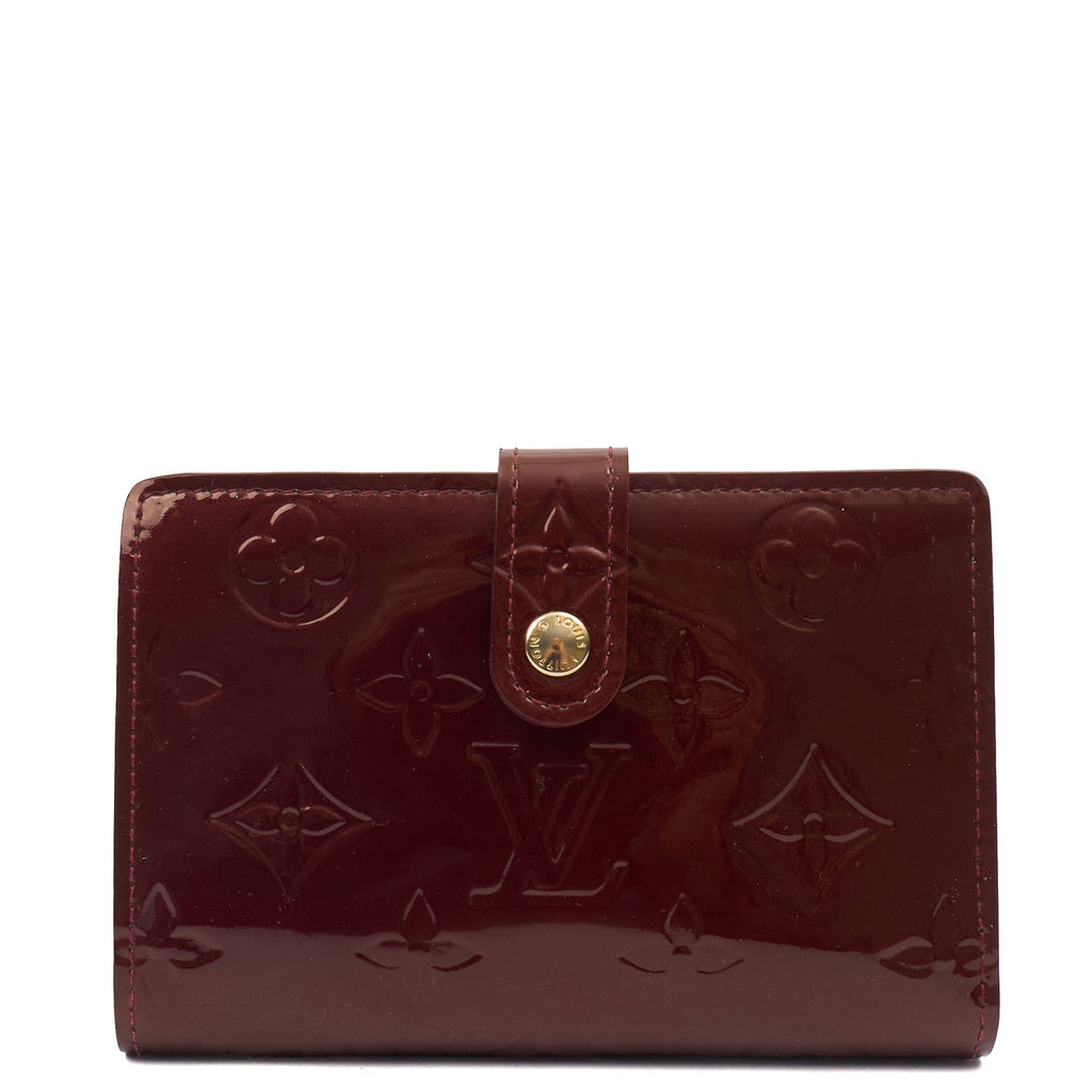 Louis Vuitton Wallet French Purse Wallet in Red, Vernis
