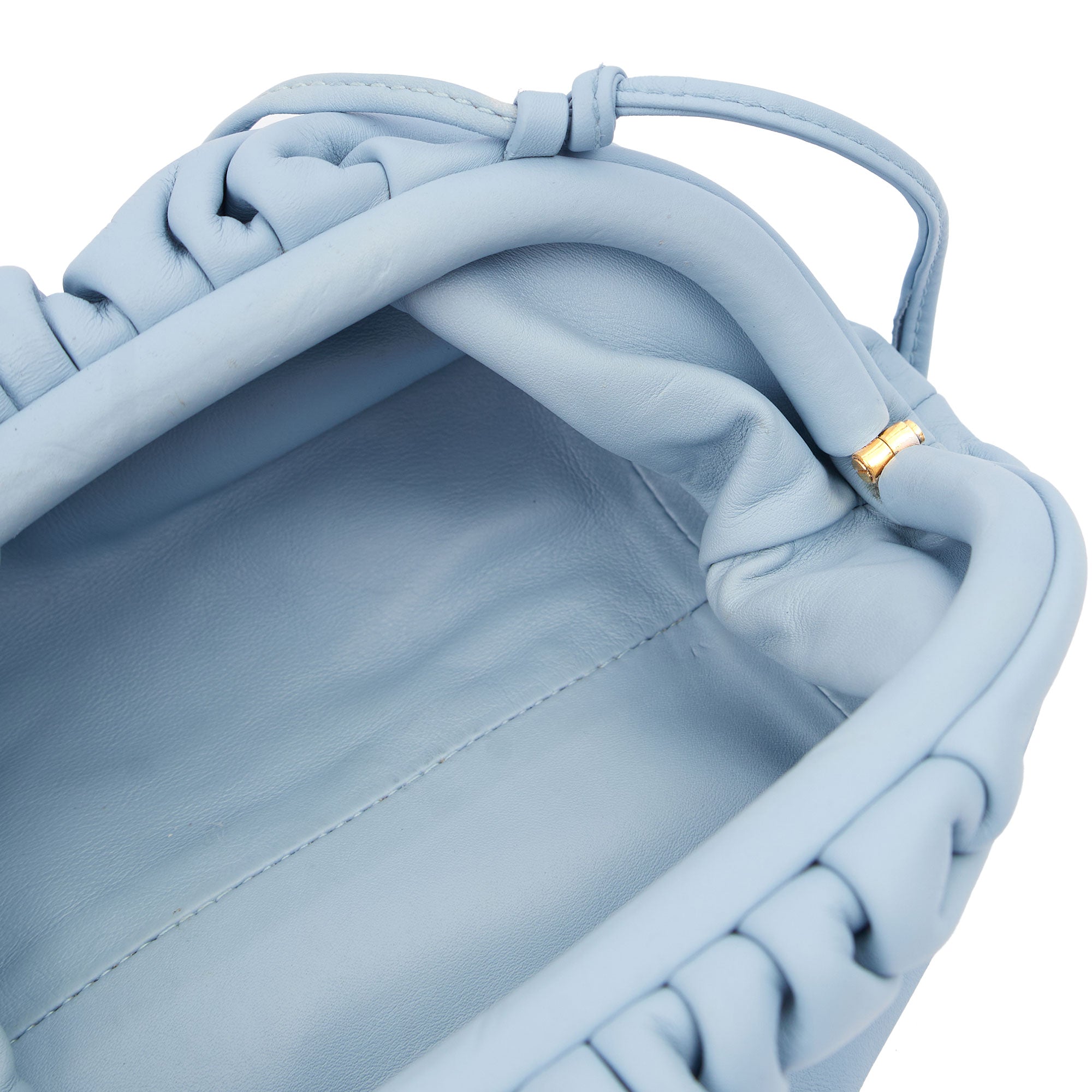 Bottega Veneta Cross Body The Pouch - Mini in Blue, Leather