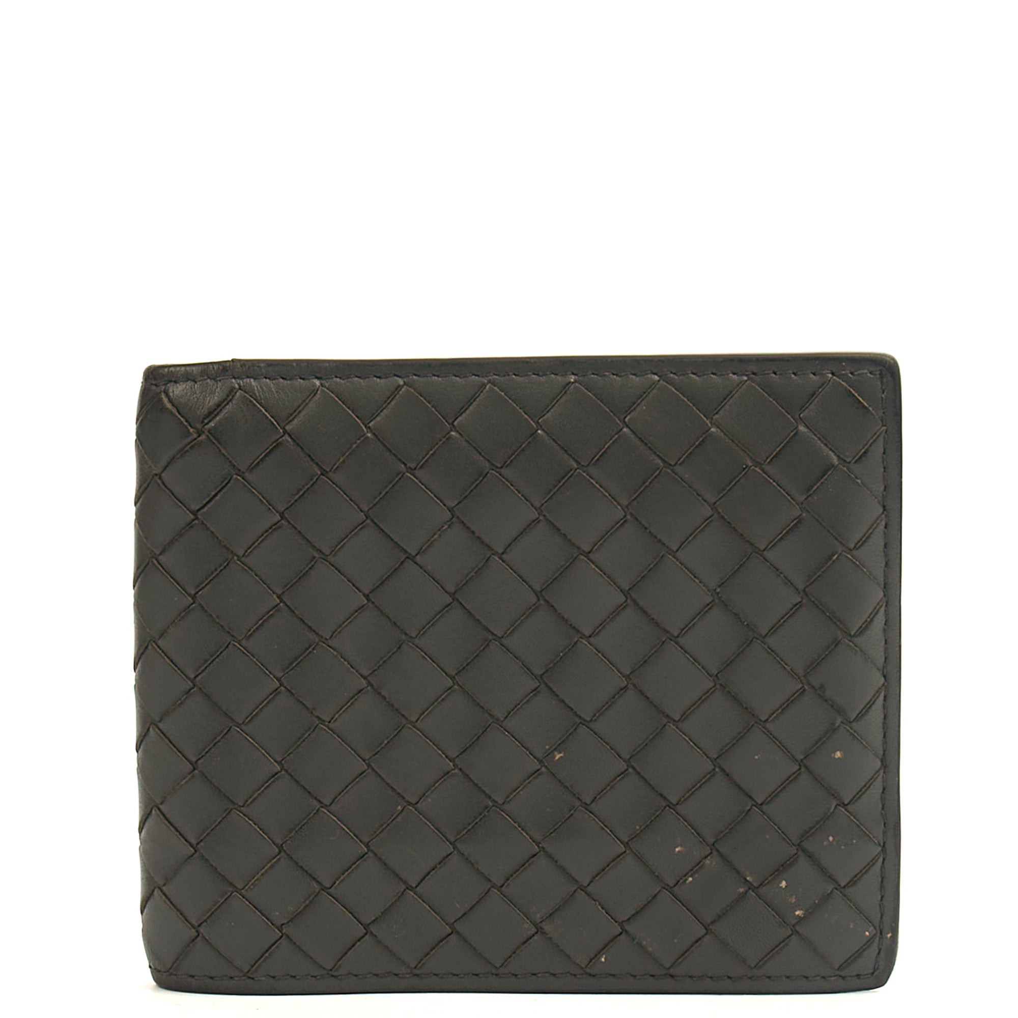 Bottega Veneta Wallet Bi-Fold Wallet in Black, Intrecciato Nappa