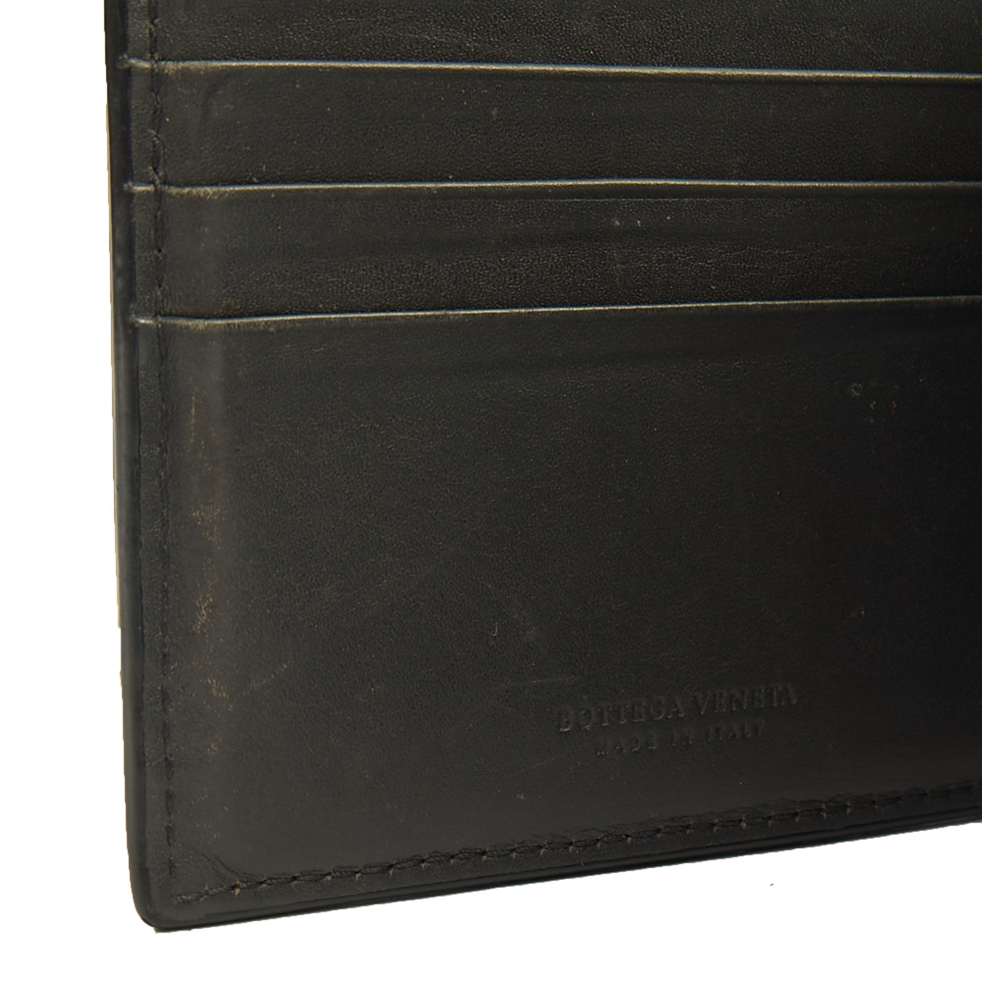 Bottega Veneta Wallet Bi-Fold Wallet in Black, Intrecciato Nappa