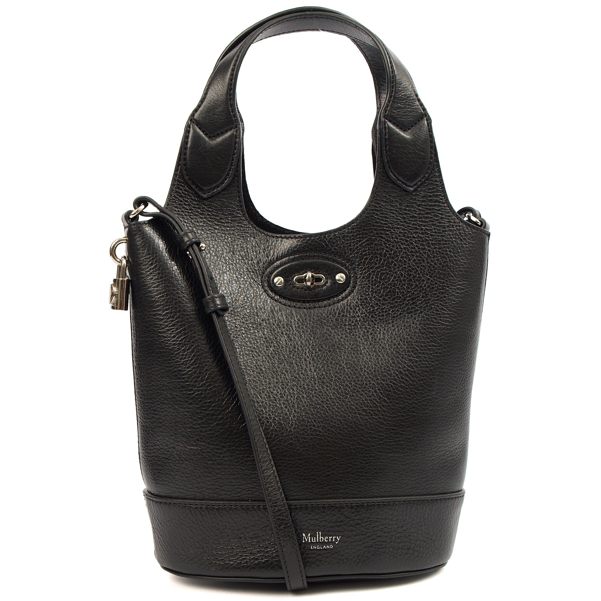 Mulberry Bucket Bag Lily - Tote  in Black, Crinkle Patent