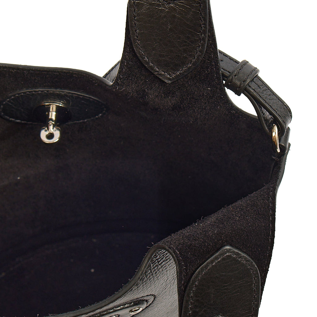 Mulberry Bucket Bag Lily - Tote  in Black, Crinkle Patent