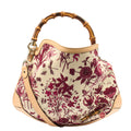 Gucci Shoulder Bag Bamboo Shoulder in Neutral, Fabric