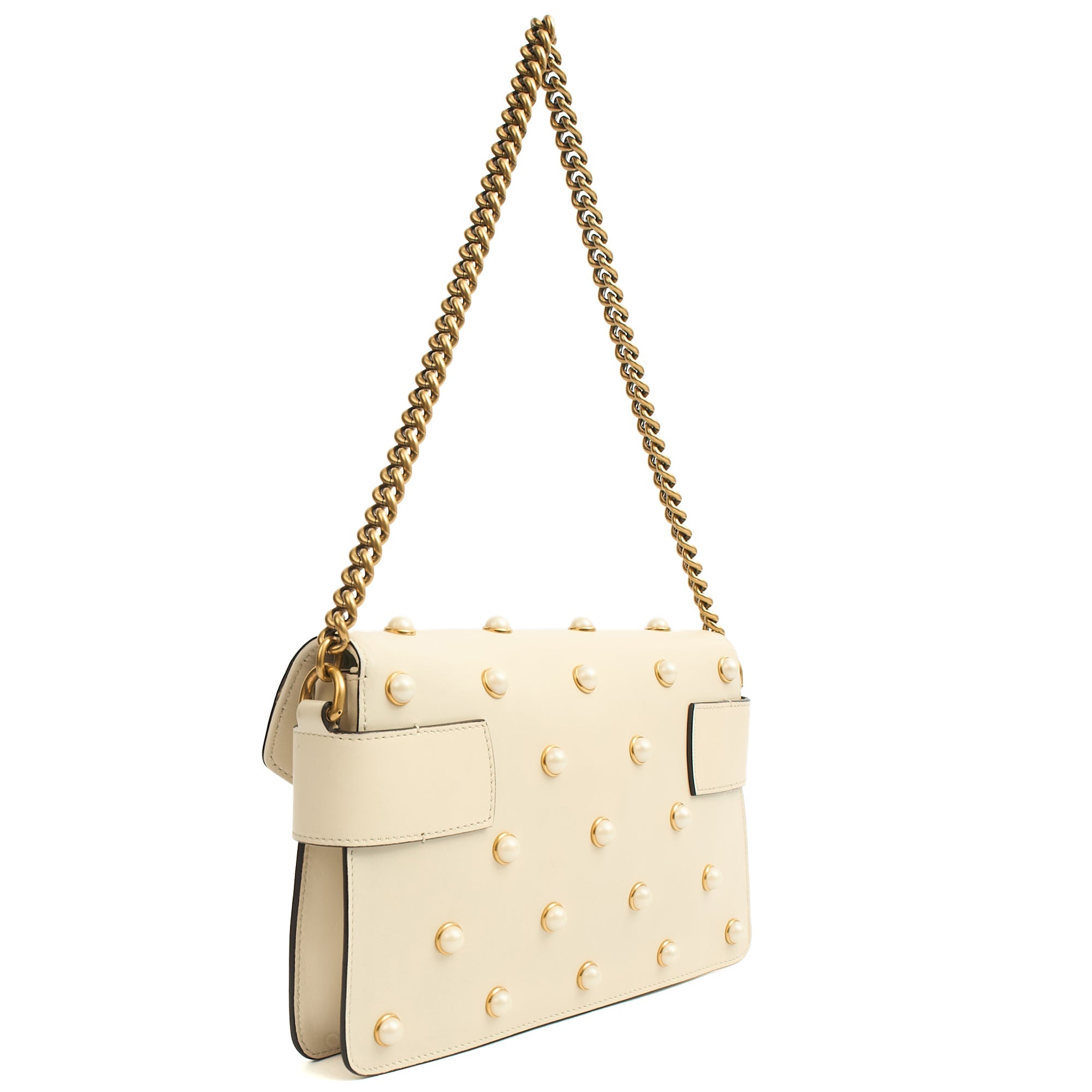 Gucci Cross Body Queen Margaret in Cream, Leather