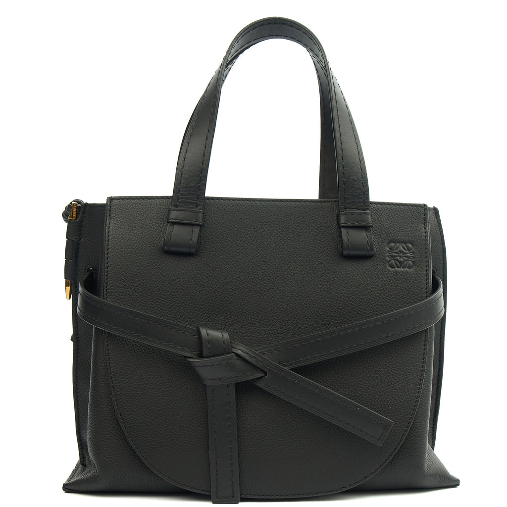 Loewe Tote Gate - Small in Black, Leather