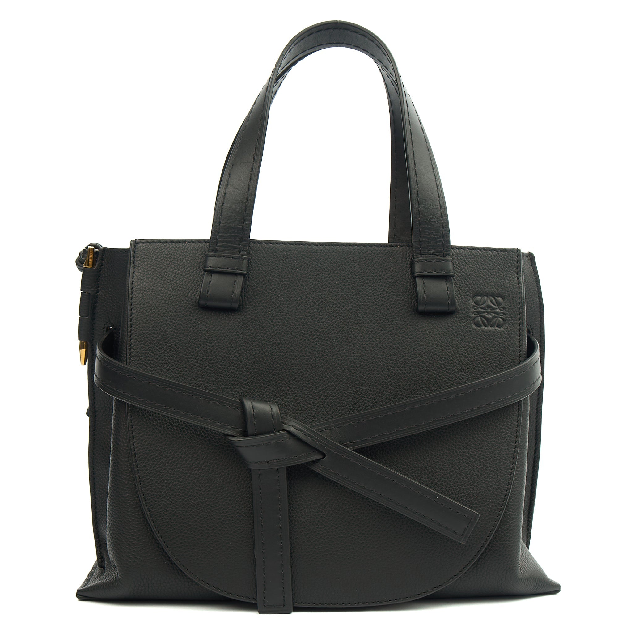 Loewe Tote Gate - Small in Black, Leather