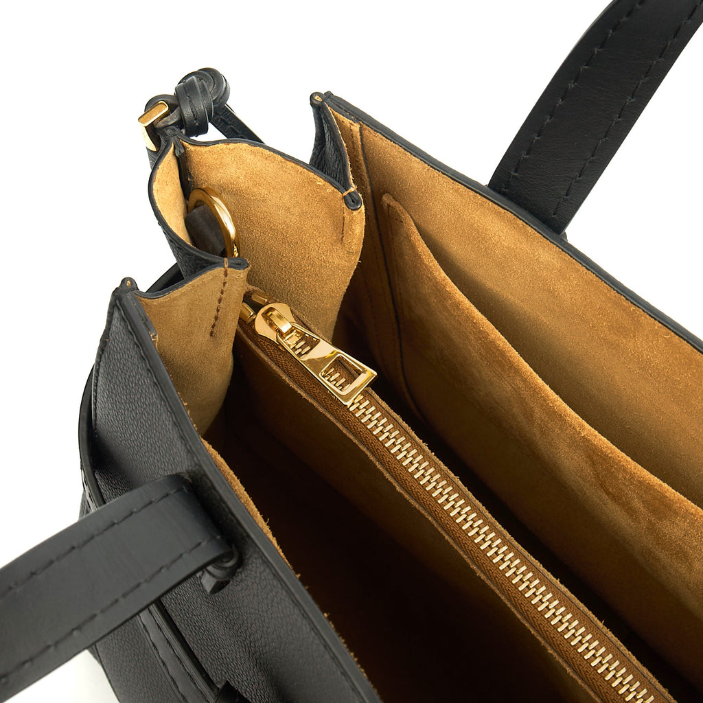 Loewe Tote Gate - Small in Black, Leather