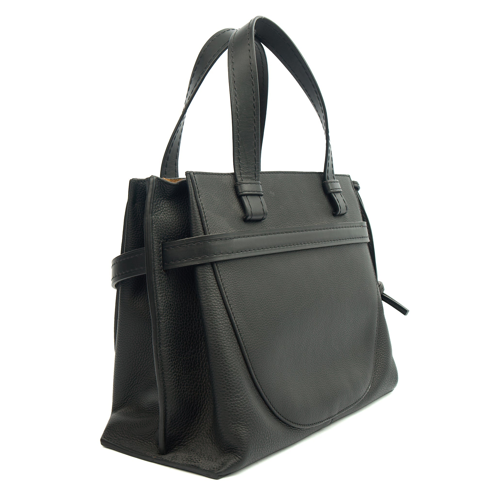 Loewe Tote Gate - Small in Black, Leather