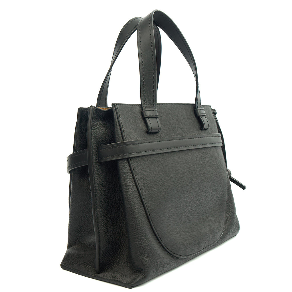 Loewe Tote Gate - Small in Black, Leather