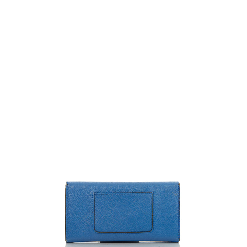 Mulberry Wallet Darley Wallet - Medium in Porcelain Blue, Calfskin Leather