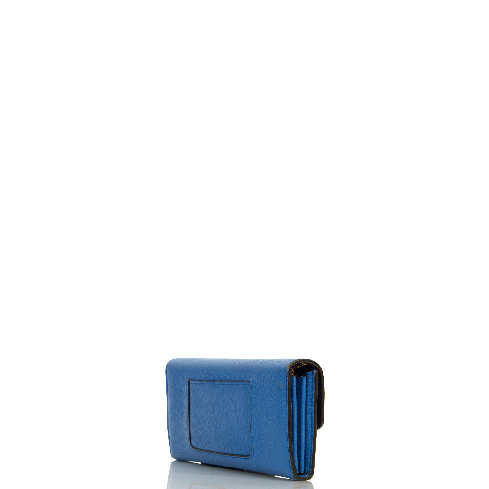 Mulberry Wallet Darley Wallet - Medium in Porcelain Blue, Calfskin Leather