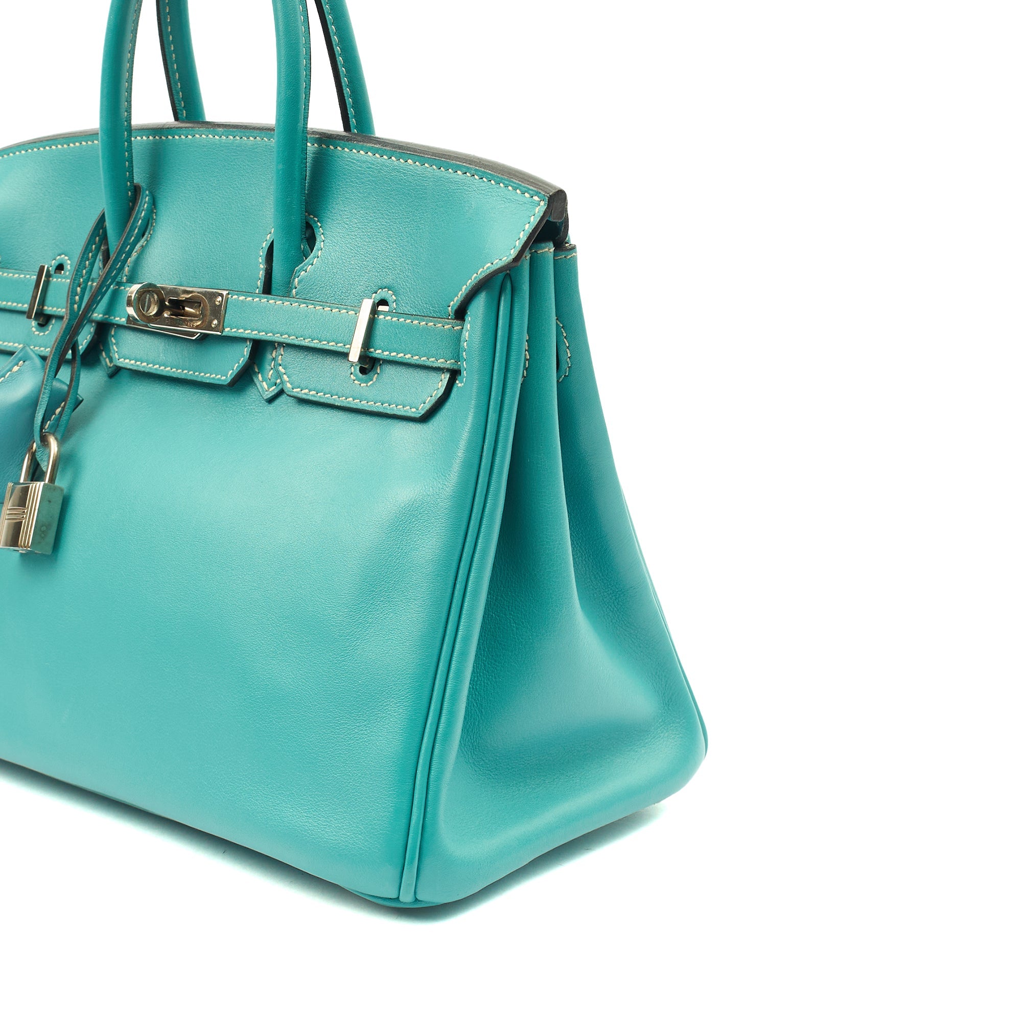 Hermes Tote Birkin 25 in Bleu Jean, Swift (Gulli35) Leather