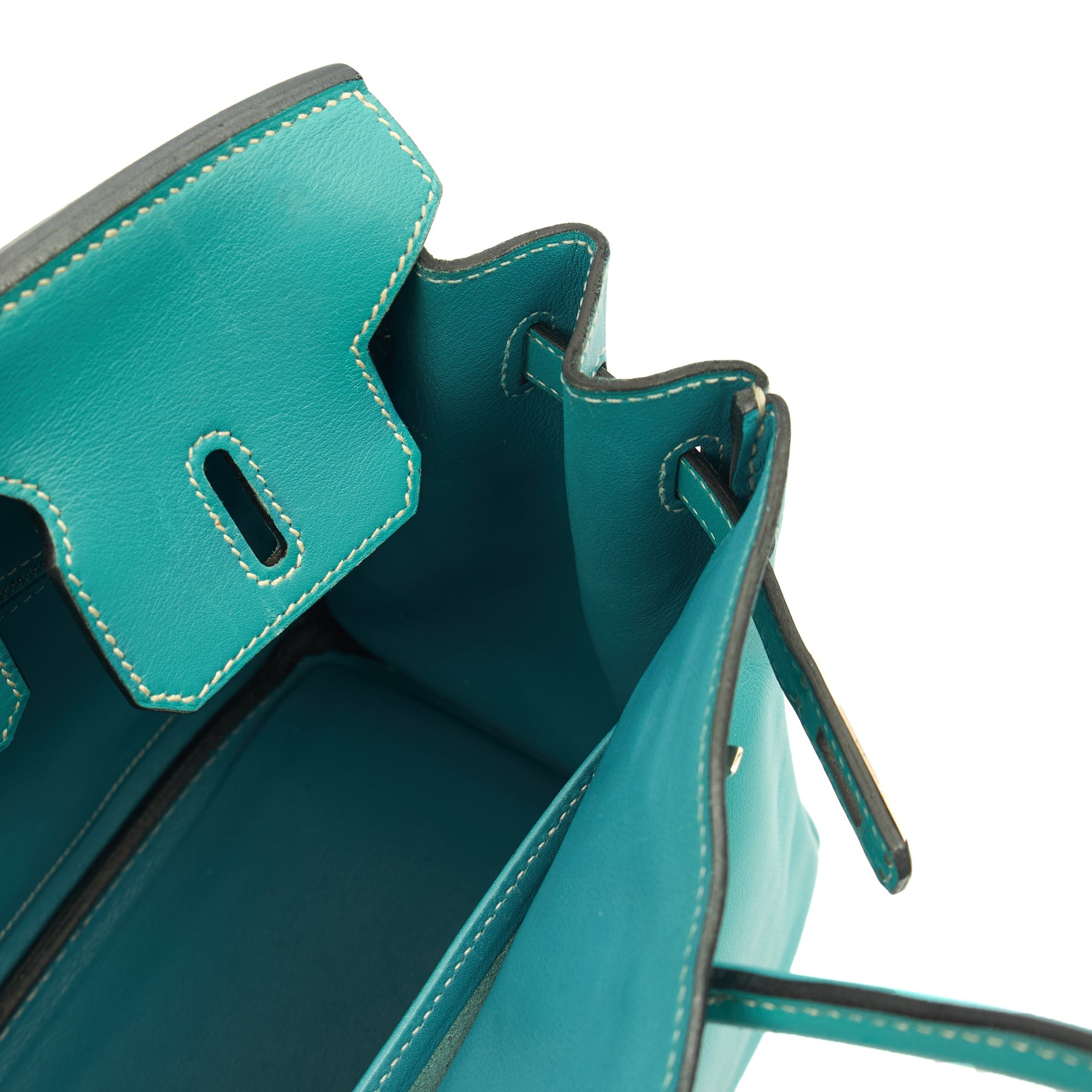 Hermes Tote Birkin 25 in Bleu Jean, Swift (Gulli35) Leather