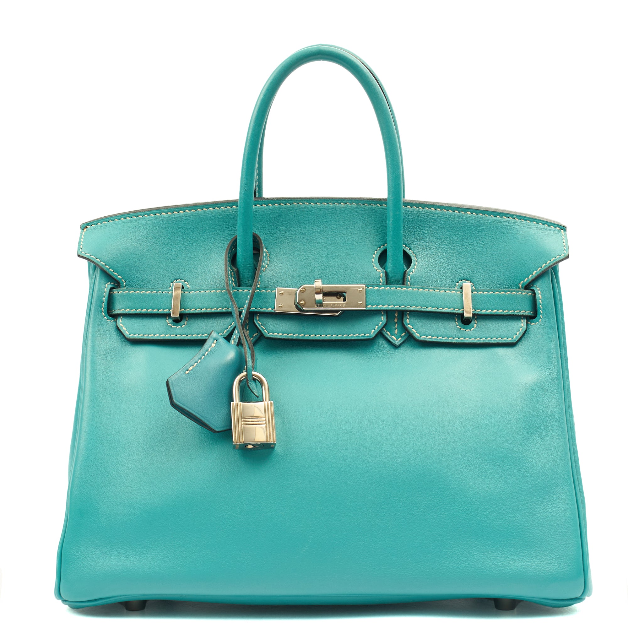 Hermes Tote Birkin 25 in Bleu Jean, Swift (Gulli35) Leather