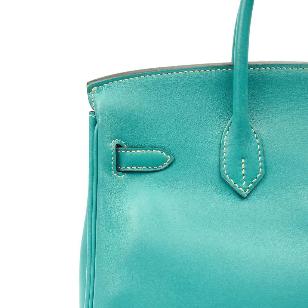 Hermes Tote Birkin 25 in Bleu Jean, Swift (Gulli35) Leather
