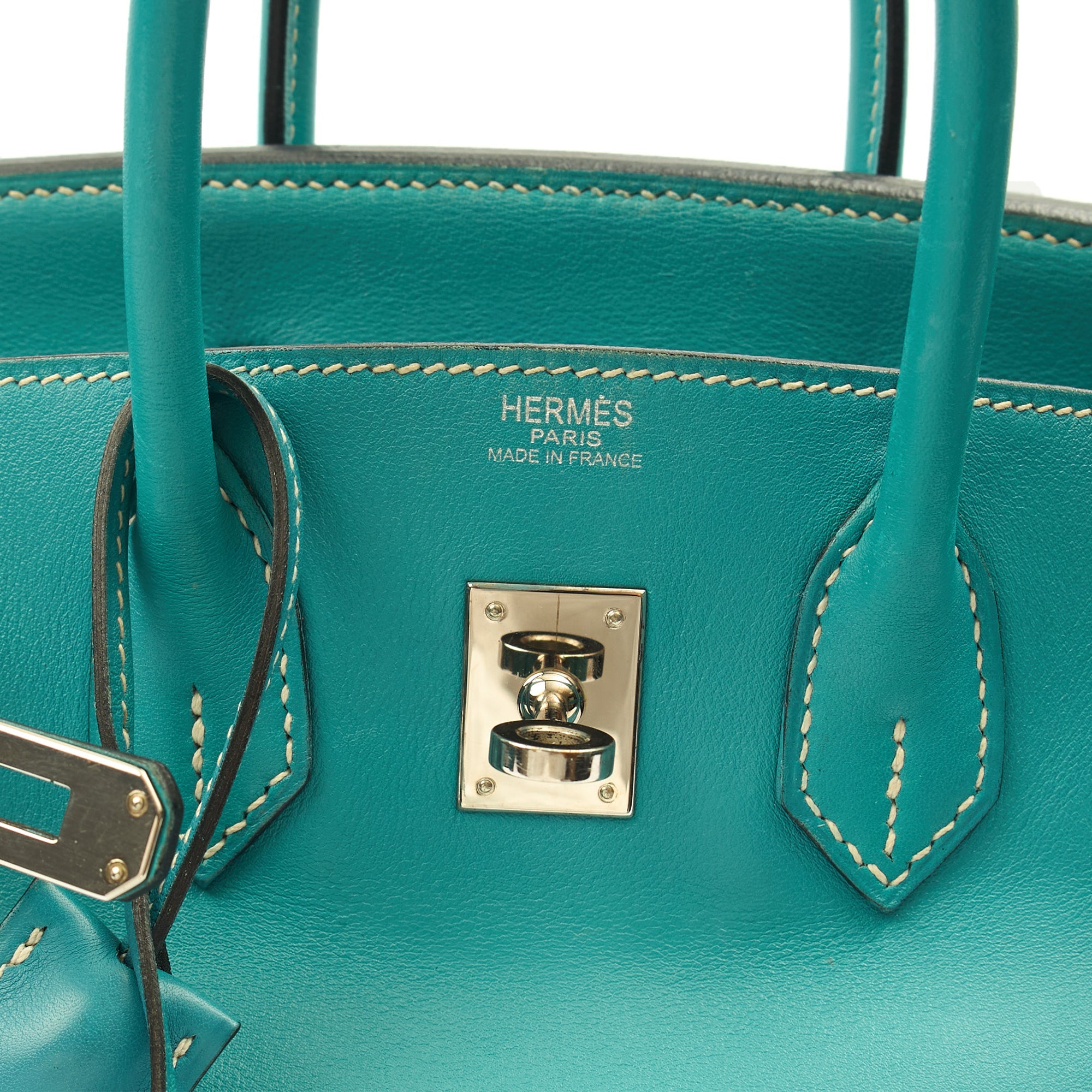 Hermes Tote Birkin 25 in Bleu Jean, Swift (Gulli35) Leather