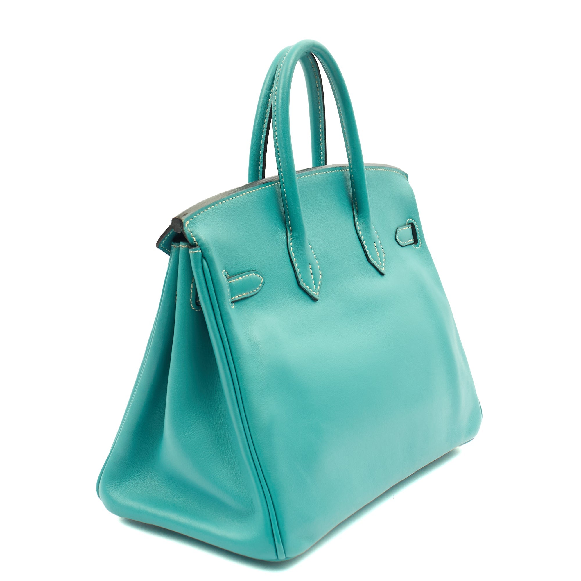 Hermes Tote Birkin 25 in Bleu Jean, Swift (Gulli35) Leather