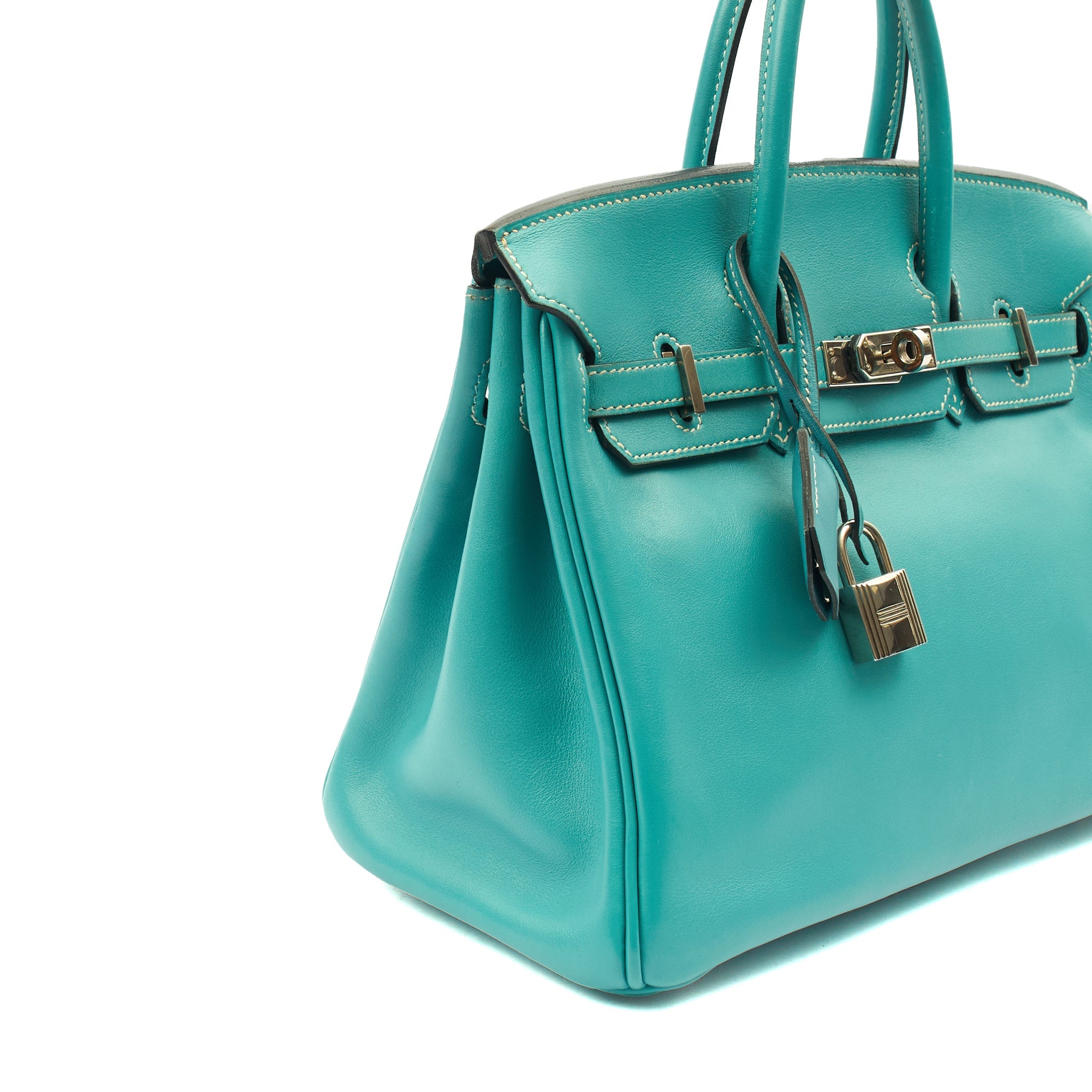 Hermes Tote Birkin 25 in Bleu Jean, Swift (Gulli35) Leather