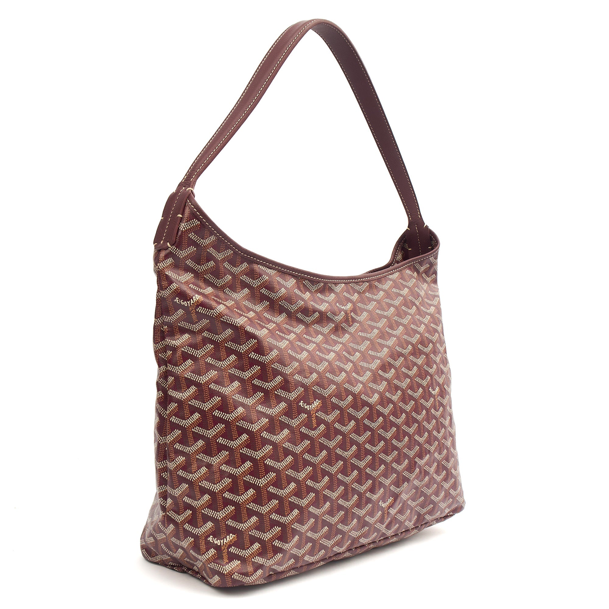 Goyard Shoulder Bag Boheme Hobo in Red, Leather