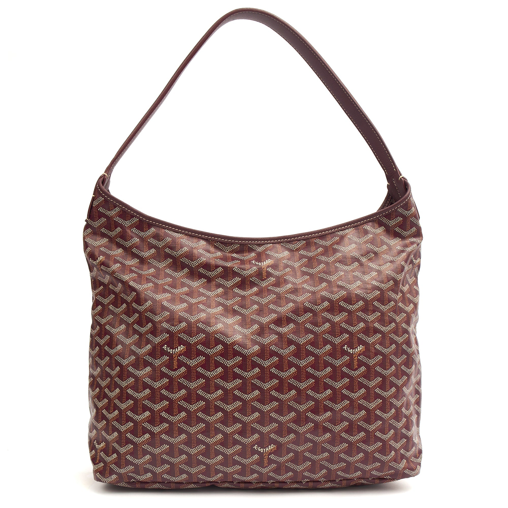 Goyard Shoulder Bag Boheme Hobo in Red, Leather