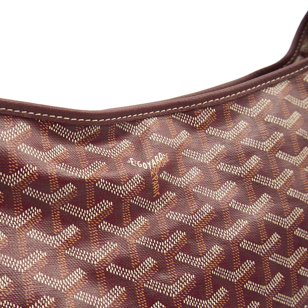 Goyard Shoulder Bag Boheme Hobo in Red, Leather